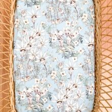 flannel Flowers Blue Fitted Sheets