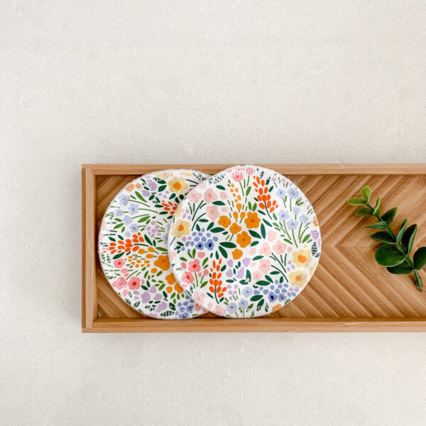 floral resuable breast pad